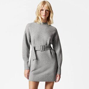 & other stories  Belted Wool Sweater Dress